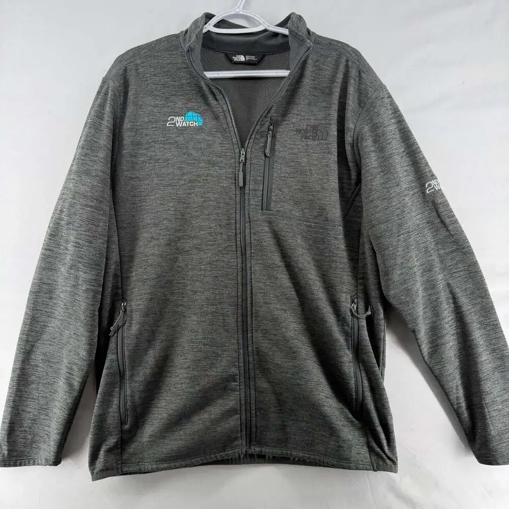 1188 Large The North Face Mens Full Zip Fleece Jacket with 2nd Watch Logo